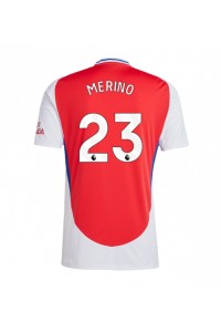 Arsenal Mikel Merino #23 Fotballdrakt Hjemme Klær 2024-25 Korte ermer